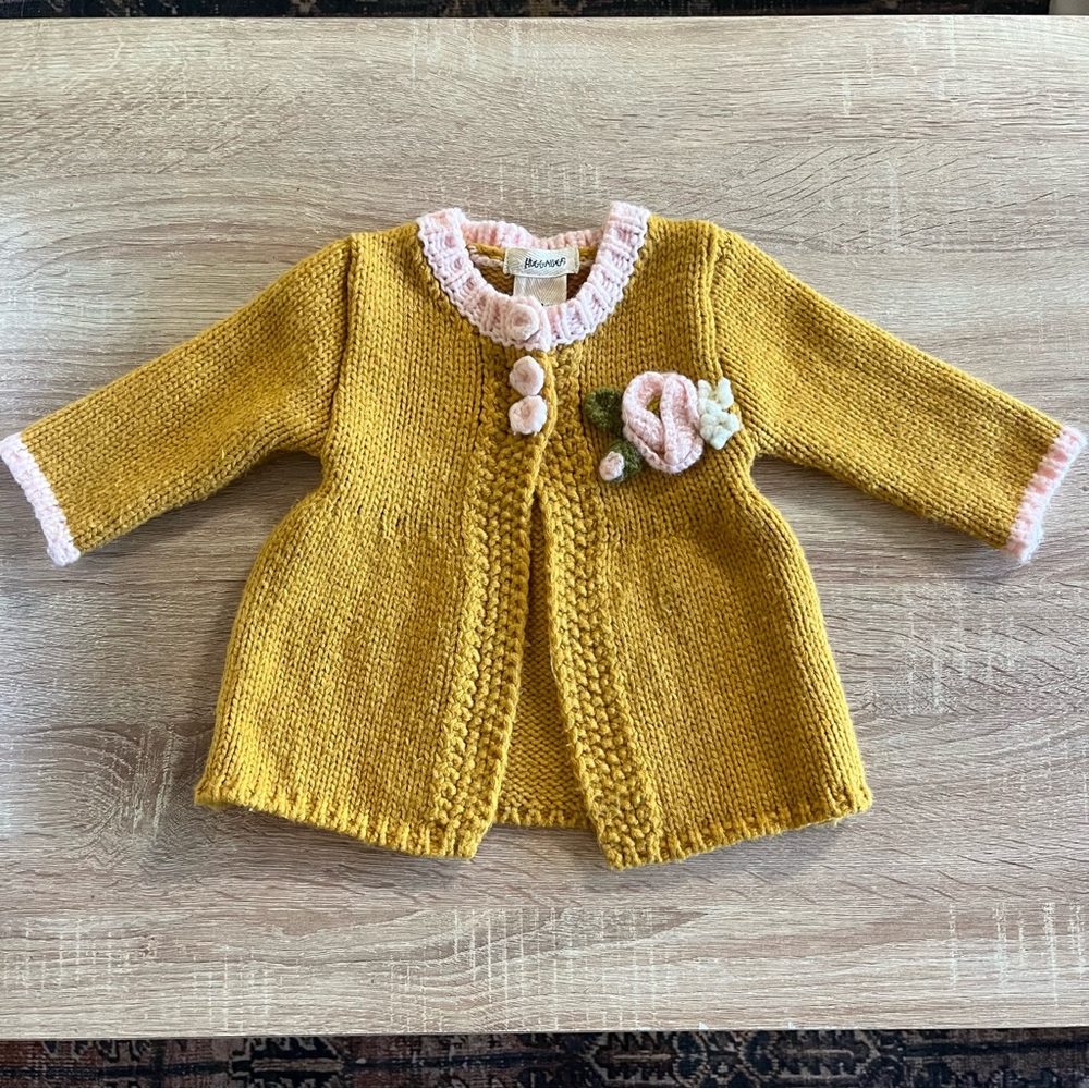 Huggables, Great Condition Cardigan Sweater, 6-12 months